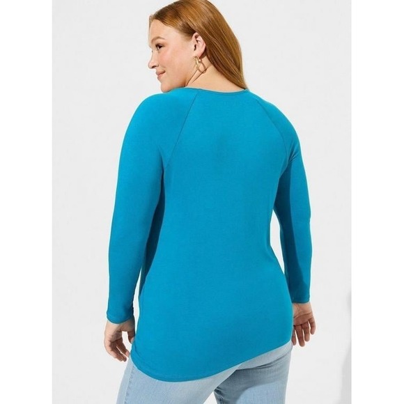 NWT Torrid Super Soft Lace Inset Long Sleeve Top 2X - Picture 5 of 11